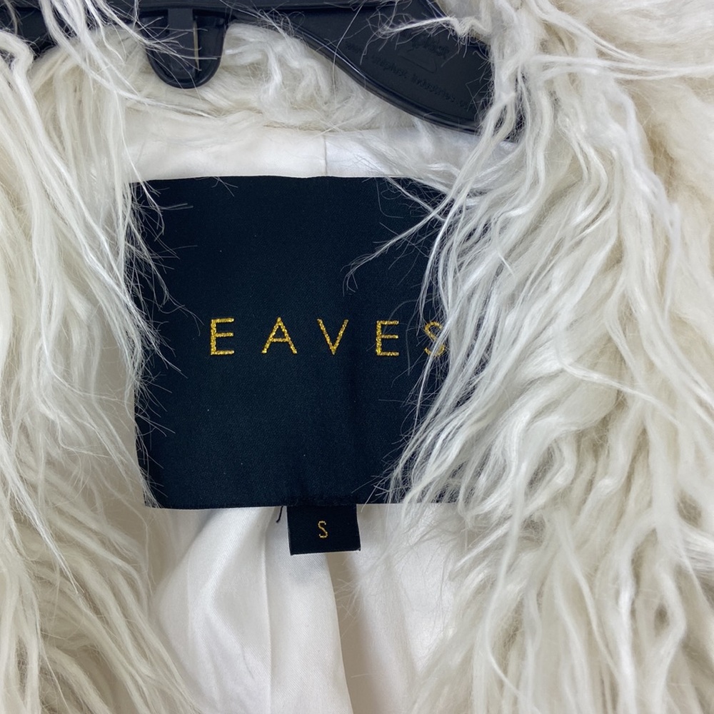 REVOLVE EAVES Caden Faux Fur Jacket in Coconut Size S - Picture 4 of 7